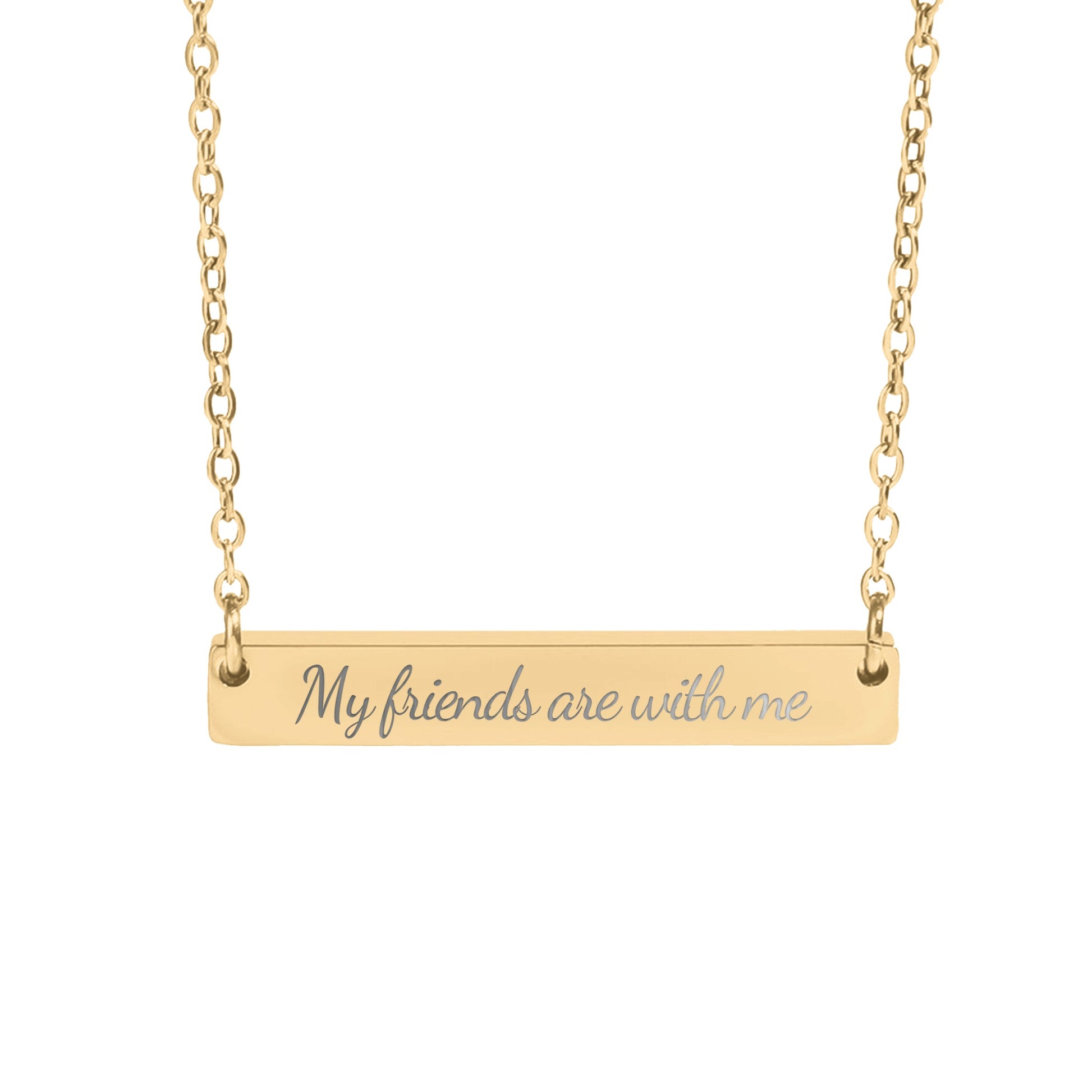 My Friends Are With Me Necklace - MagicMerchEmporium