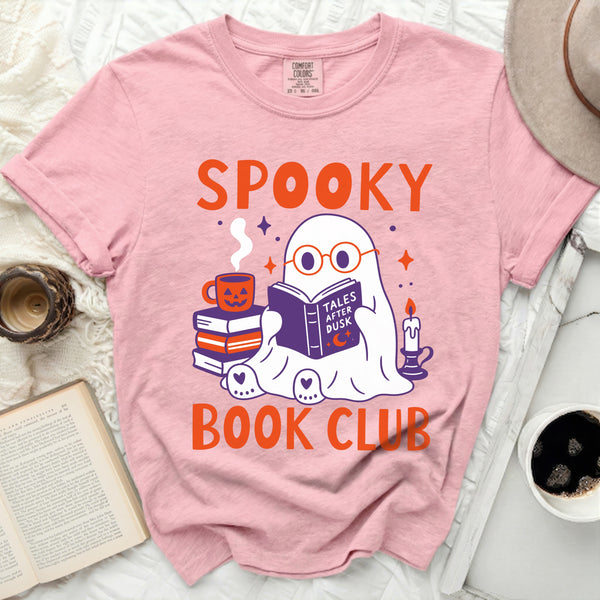 Spooky Book Club Tee in Blossom