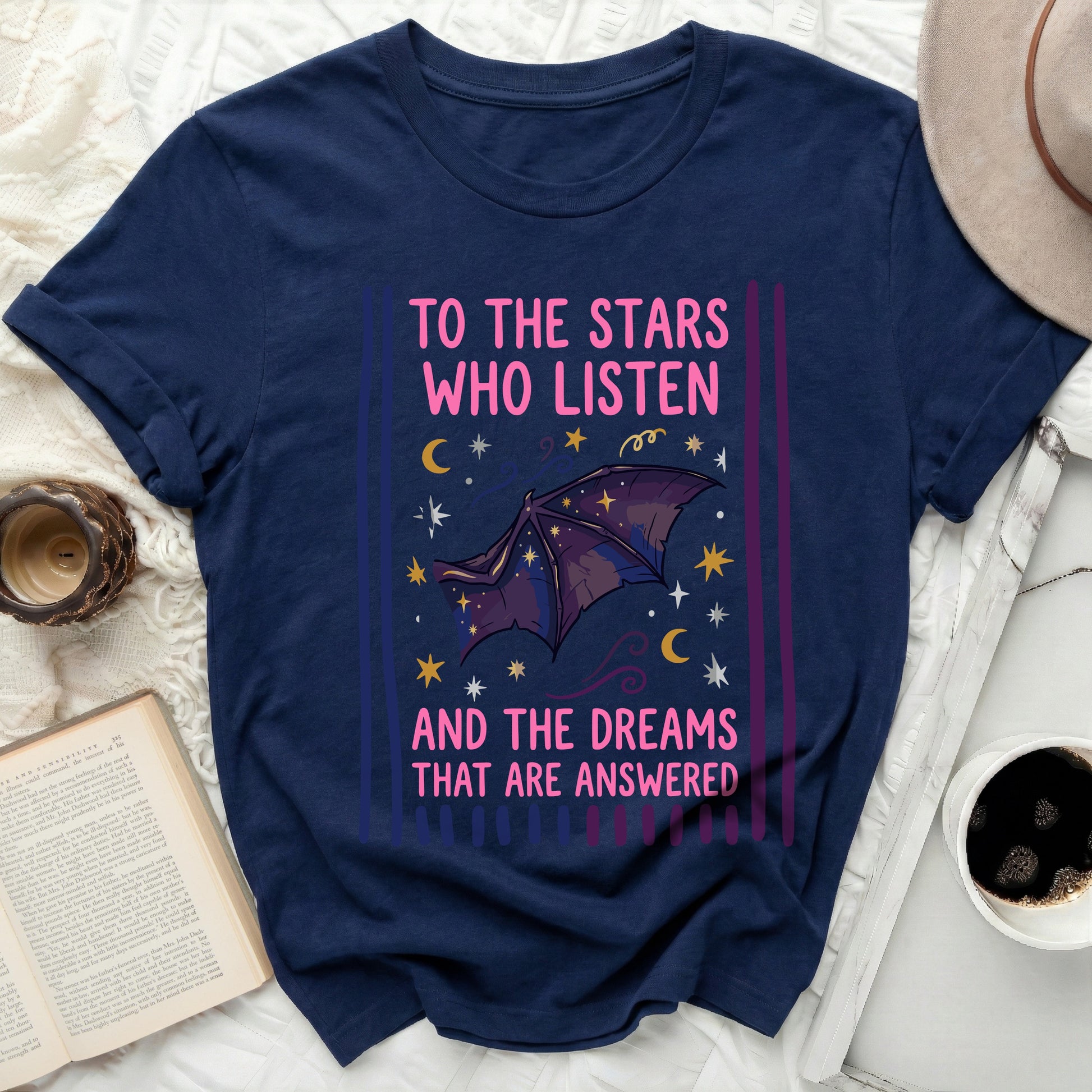 Stars Listen Dreams Answered Bat Wings Bi Pride product type