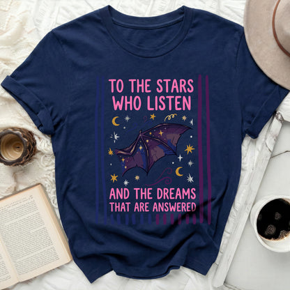 Stars Listen Dreams Answered Bat Wings Bi Pride product type