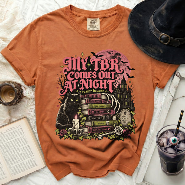 Spooky TBR Tee in Yam