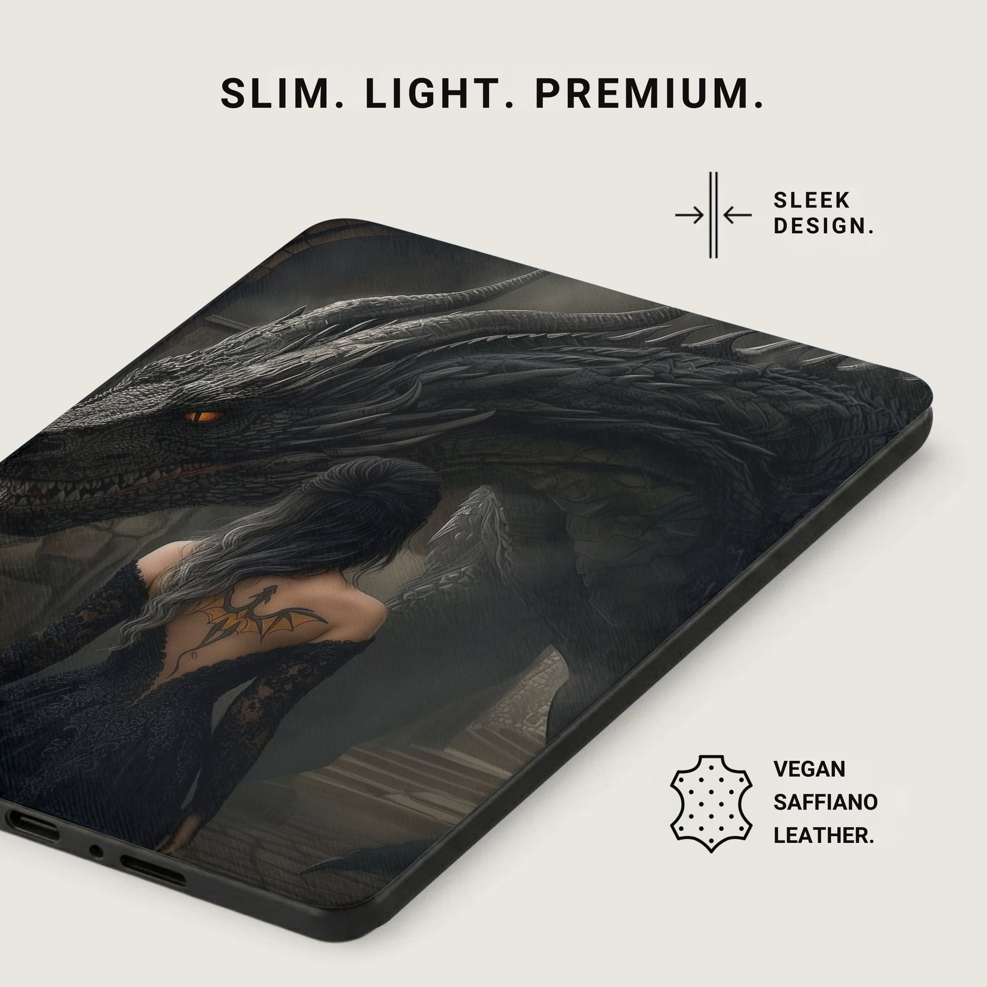 Dragon Tattoo Woman Black Dragon Slim Light Premium Sleek product type
