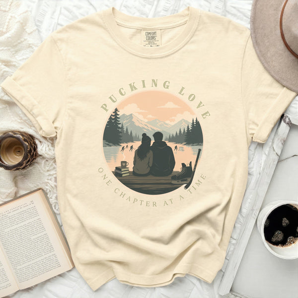 Pucking Love Cozy Chapters Tee in Ivory