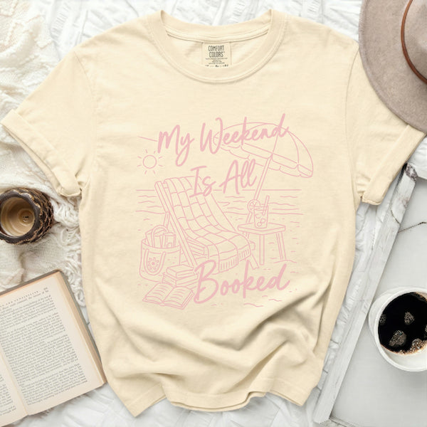 My Weekend Is All Booked Quiet Retreat Tee in Ivory