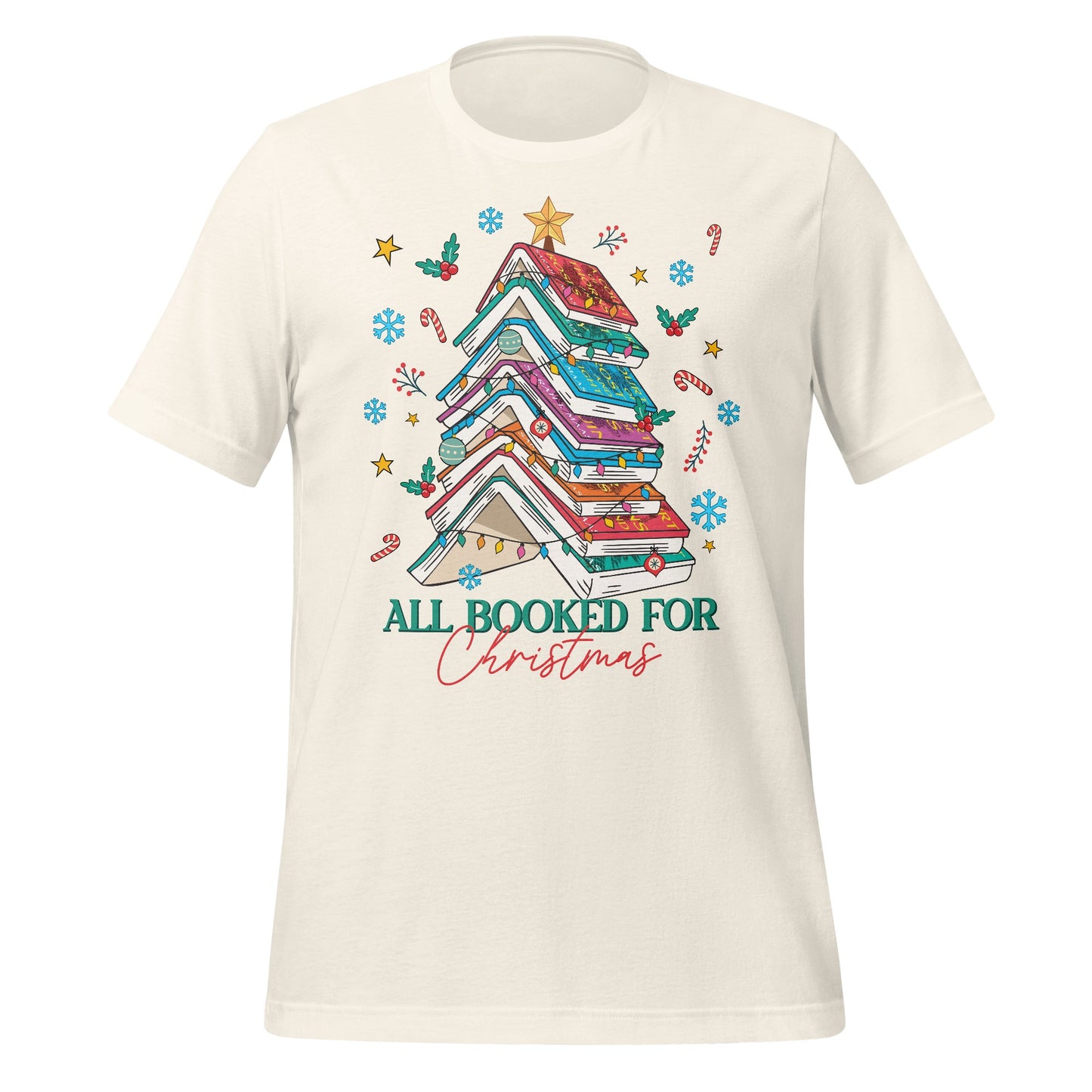 All Booked for Christmas Festive T-Shirt
