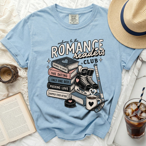 Pucking Love Romance Readers Tee in Chambray