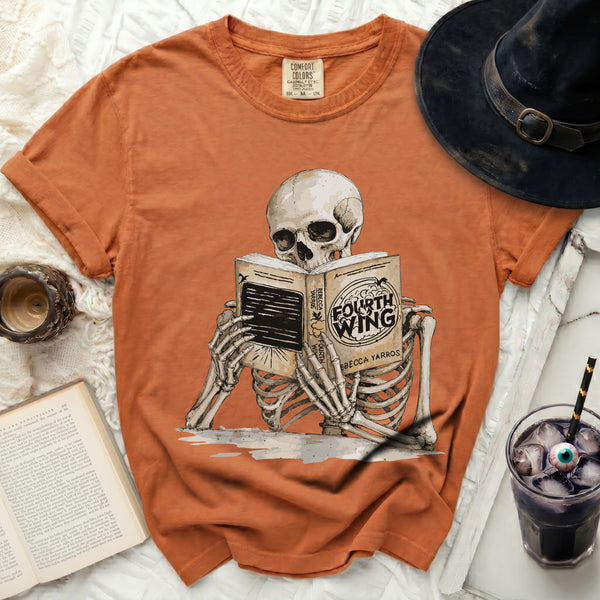 Fourth Wing Skeleton Tee in Yam