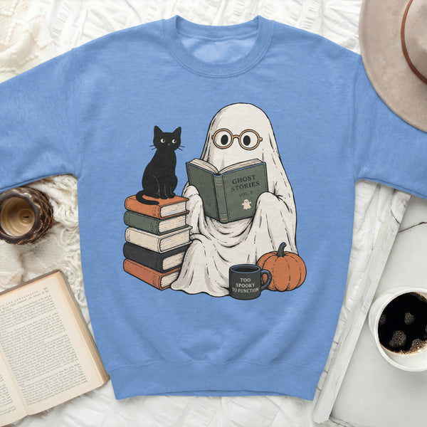 Cozy Ghost Sweatshirt in Carolina Blue
