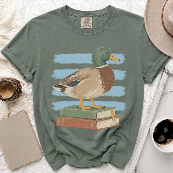 Scholar Mallard Tee in Moss