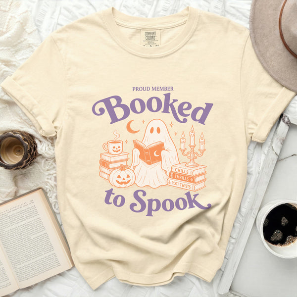 Booked to Spook Tee in Ivory