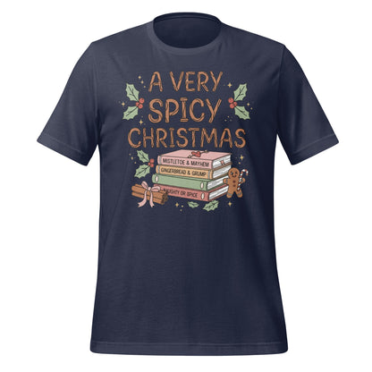 A Very Spicy Christmas Gingerbread Book Stack Shirt