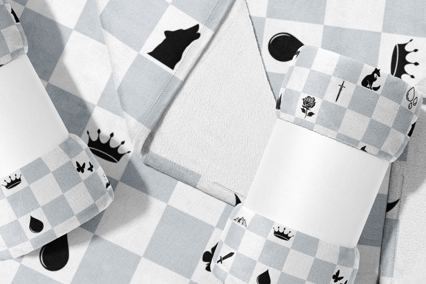 Chess Board Theme Print Soft and Cozy Bedding