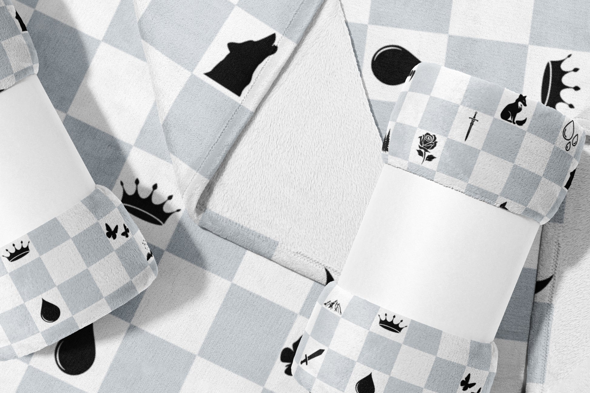 Chess Board Theme Print Soft and Cozy Bedding