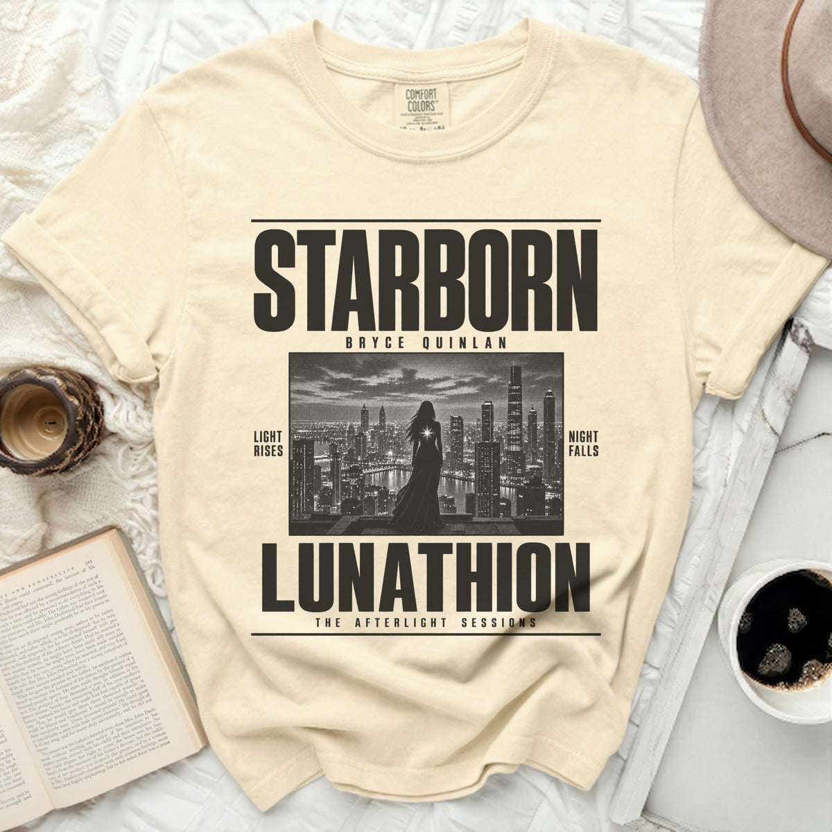 Starborn Bryce Quinlan Lunathion The Afterlight Sessions t-shirt design.
