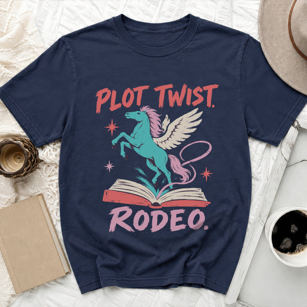 Plot Twist Rodeo Tee in True Navy