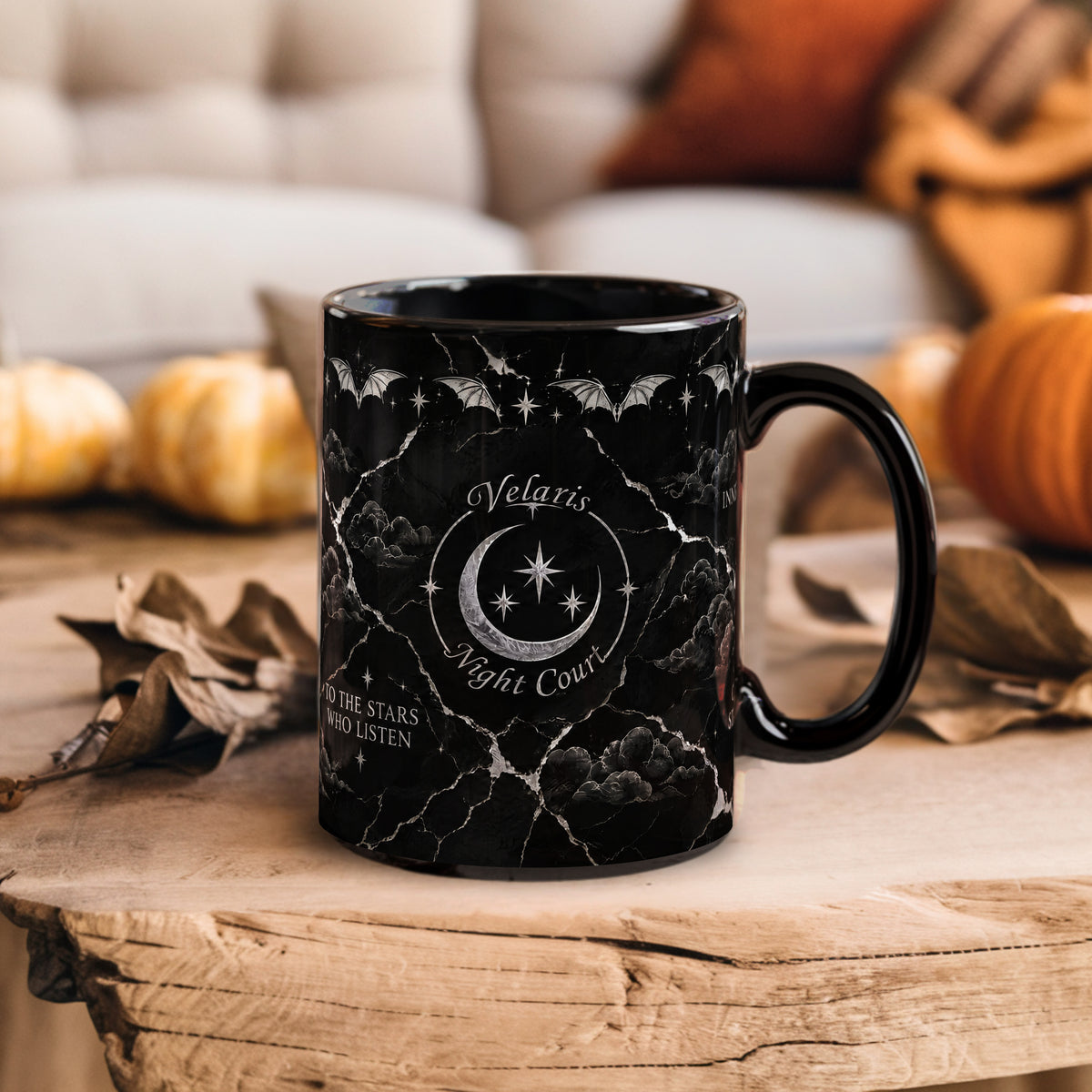 Velaris Black & Silver Mug