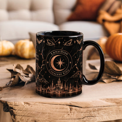 Crescent City Black & Rose Gold Mug