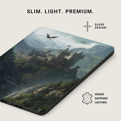 Fantasy Dragon Castle Mountain Slim Light Premium Sleek product type