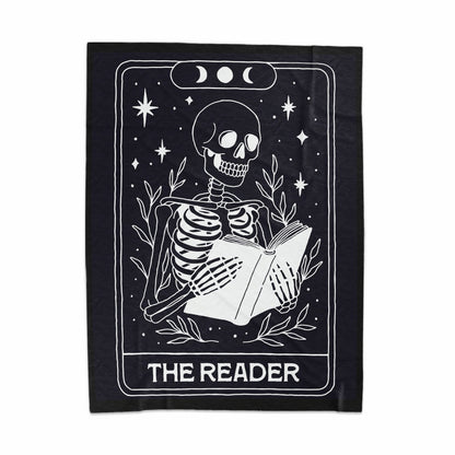 The Reader Skeleton with Book Mystical Artwork Product