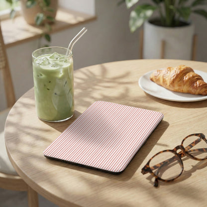 Red Striped Pattern Tablet Cover for Stylish Protection