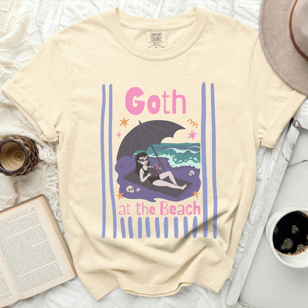 Goth at the Beach Tee in Ivory
