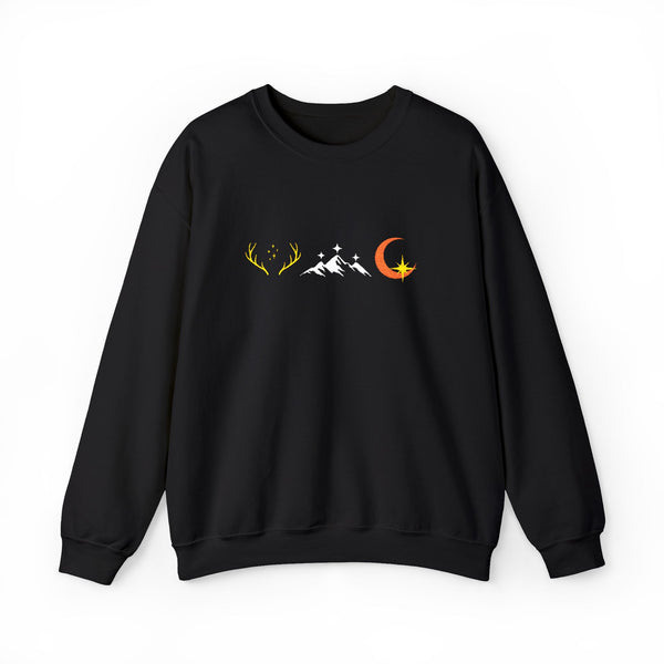 Maas Verse Embroidered Sweatshirt in Black