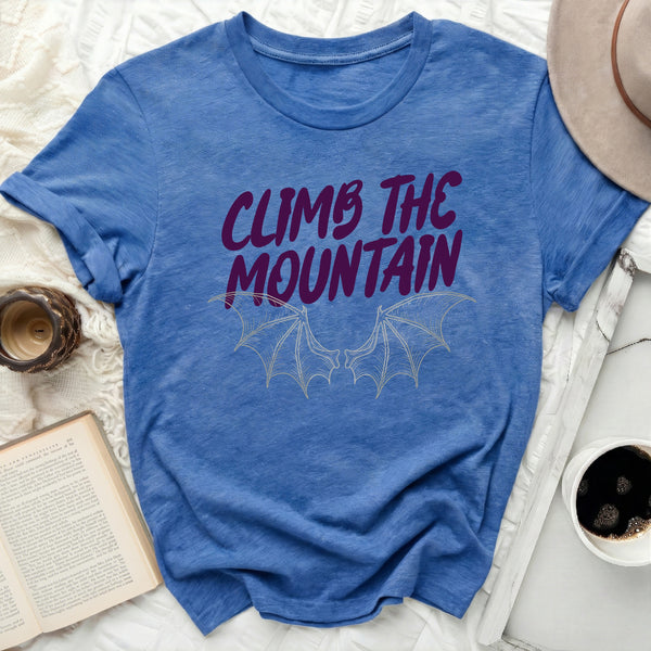 Violet Shadow Ascent Tee in Heather True Royal