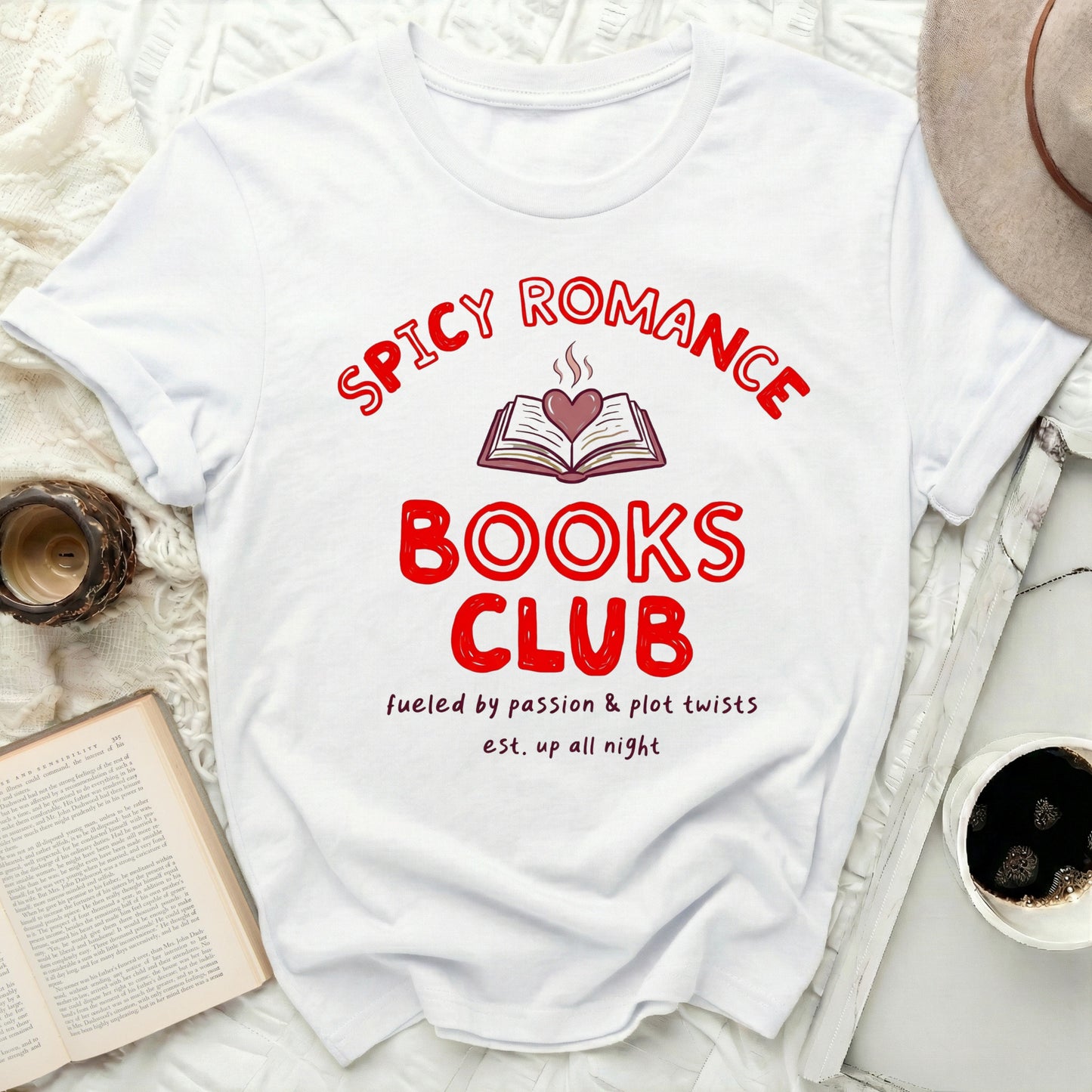 Spicy Romance Books Club fueled by passion T-shirt