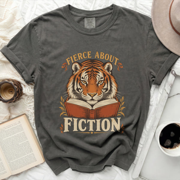 Fierce About Fiction Tee in Pepper