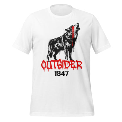 Intense Howling Wolf Outsider 1847 Graphic T-Shirt