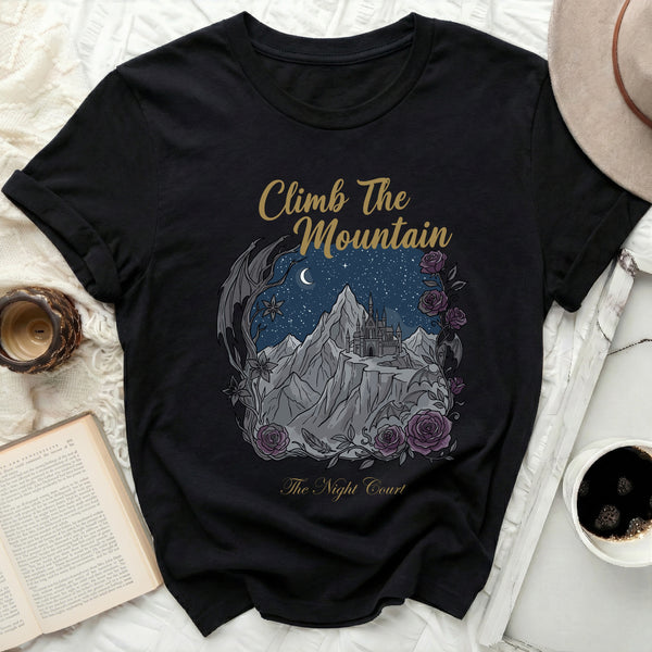 Gothic Rose Night Court Tee in Black