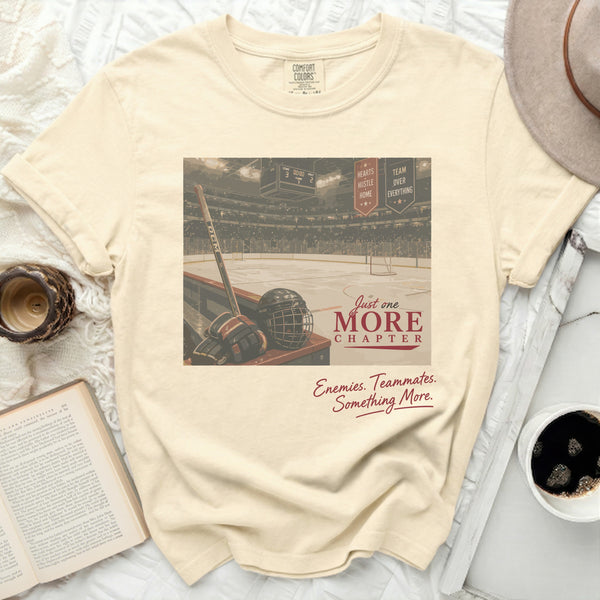 Just One More Chapter Hockey Tee in Ivory