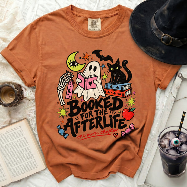 Booked For Afterlife Tee in Yam