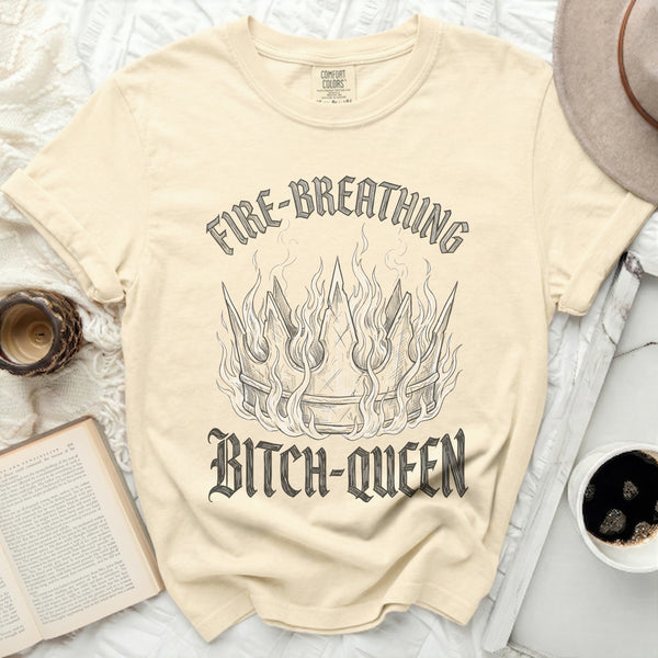 Sketch Bitch-Queen Tee in Ivory