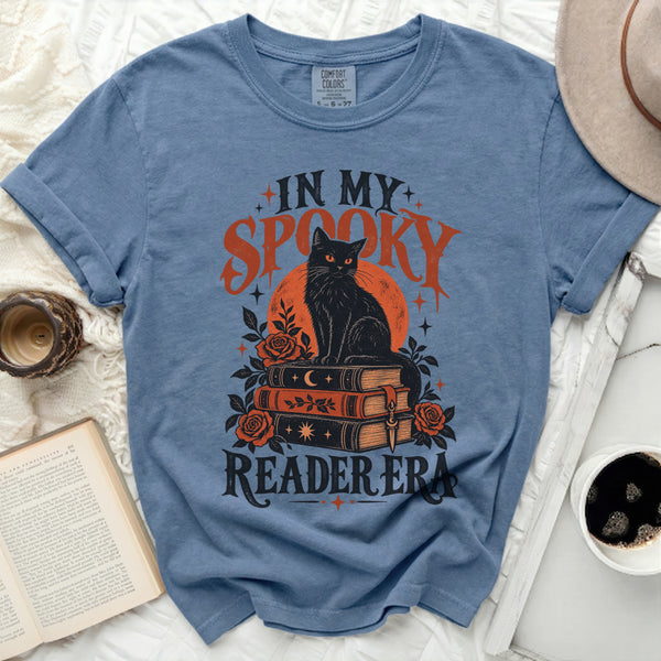 Spooky Reader Era Tee in Blue Jean