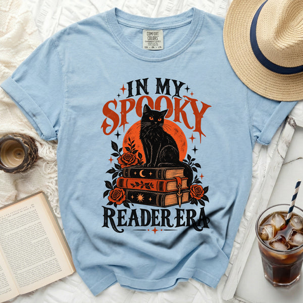 Spooky Reader Era Tee in Chambray