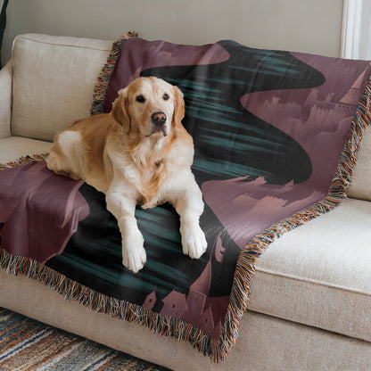 Crown of Midnight Woven Blanket