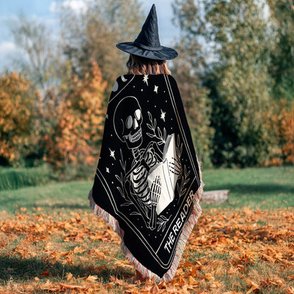 Skeleton Tarot Reading Blanket