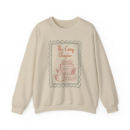 The Cozy Chapter Graphic Pullover with Retro Book Design