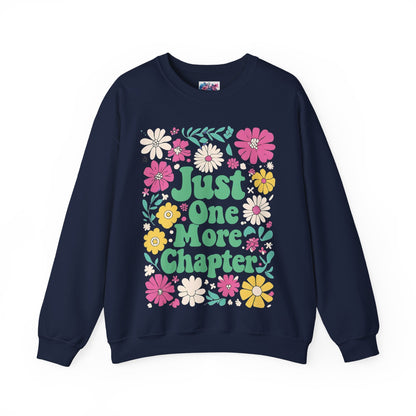 Just One More Chapter Flower Sweatshirt