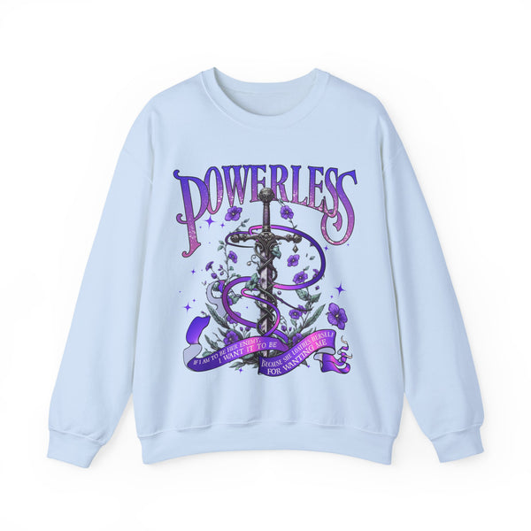 Powerless Sweatshirt in Light Blue