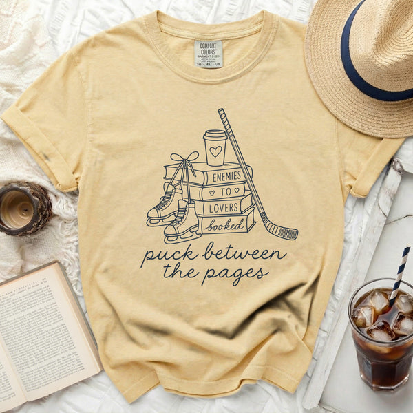 Puck Between The Pages Romance Tee in Butter