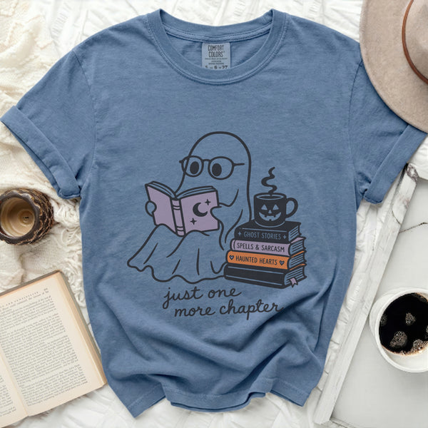 Ghost Reader Afterlife Tee in Blue Jean