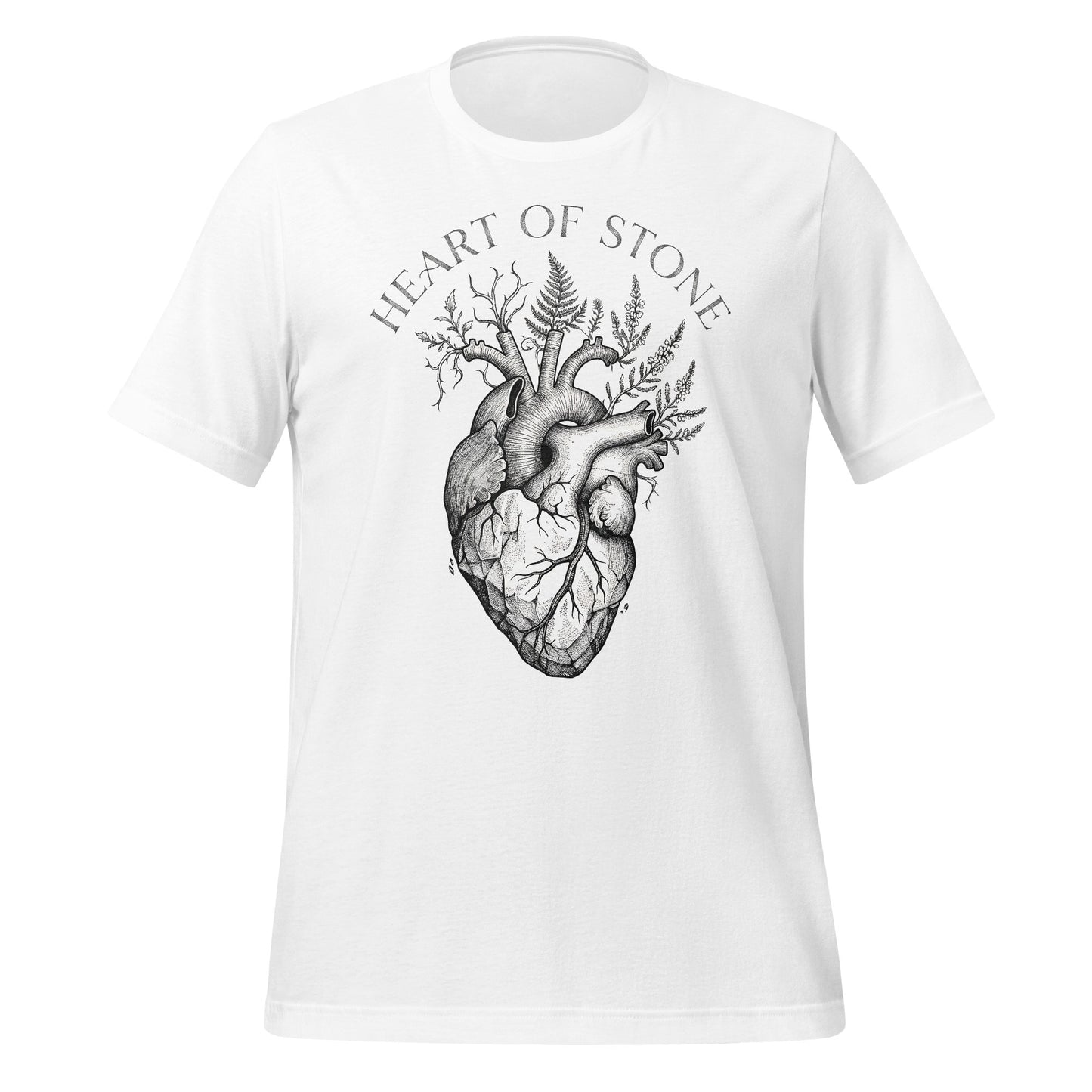 Heart of Stone Artistic Graphic T-Shirt