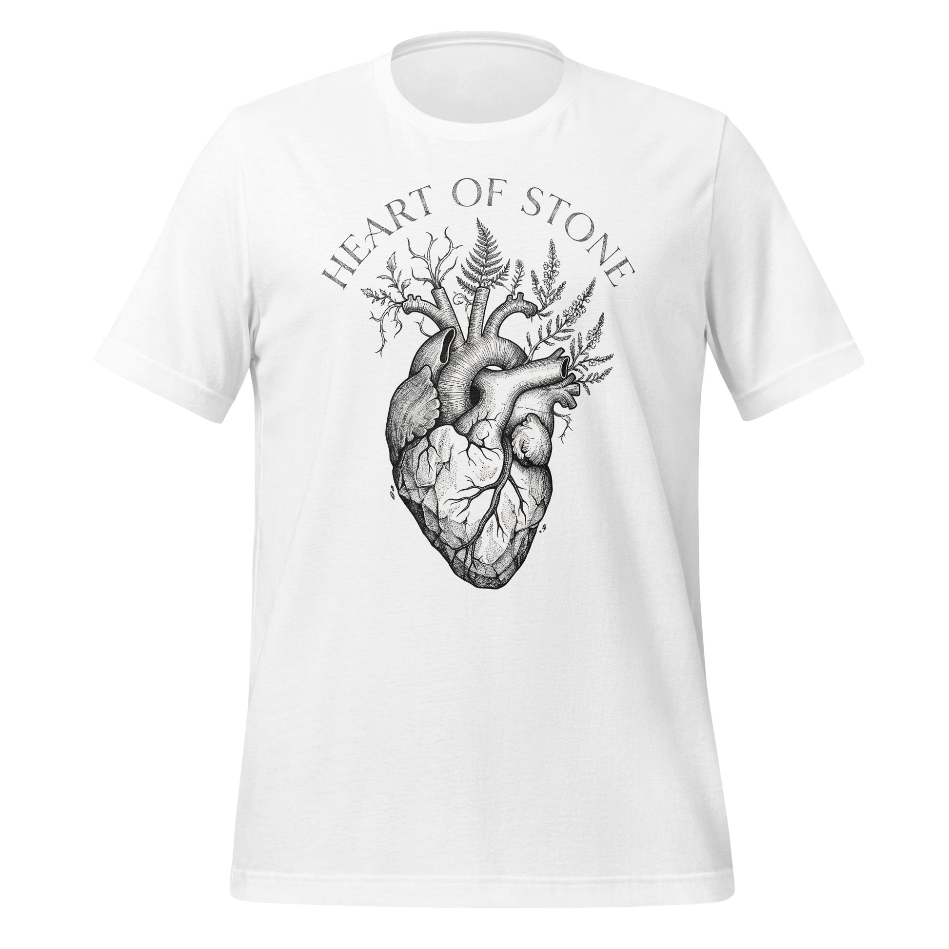 Heart of Stone Artistic Graphic T-Shirt