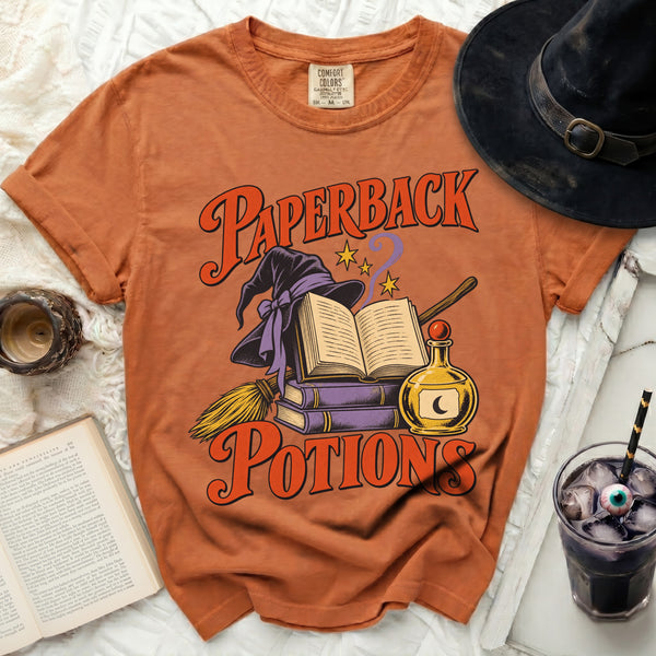 Paperback Potions Tee in Yam