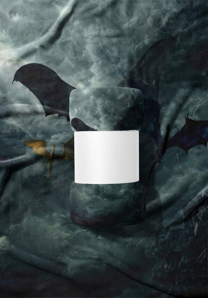 Dark Fantasy Bat Wing Design Blanket