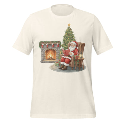 Cozy Christmas Santa by Fireplace T-Shirt