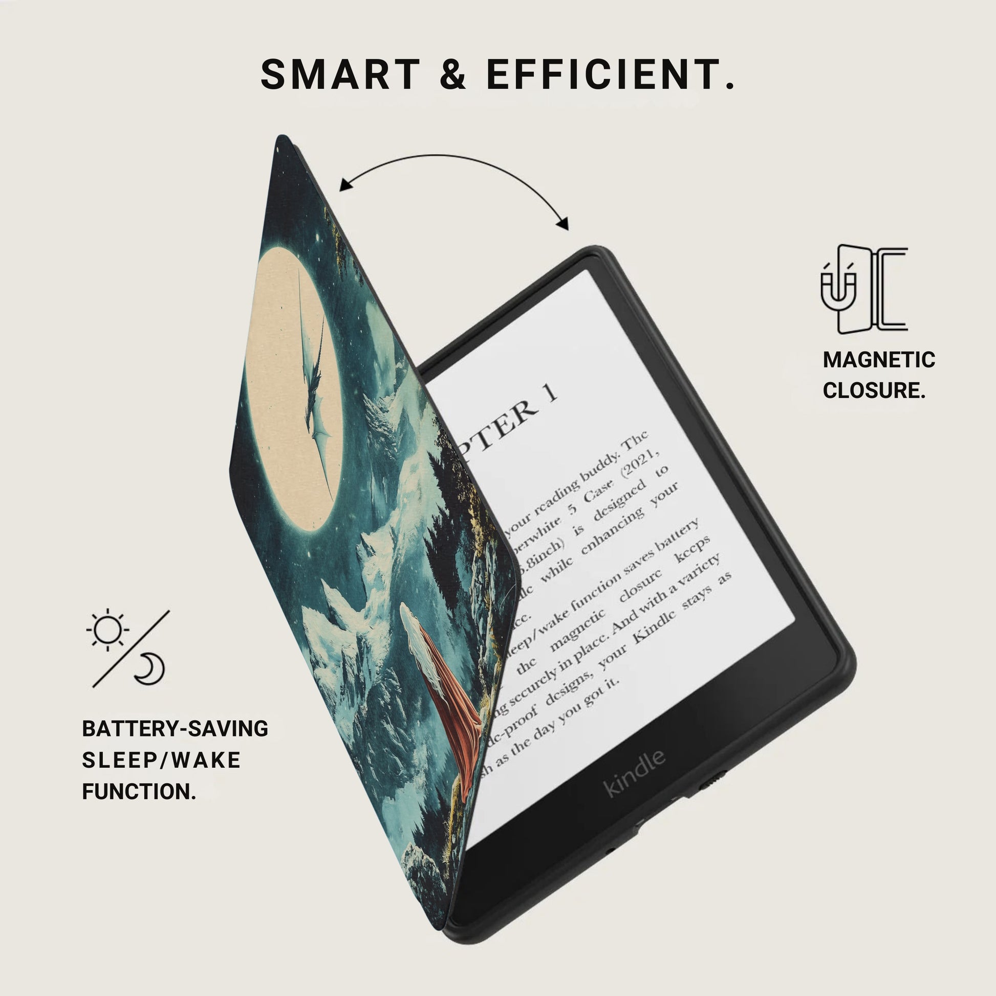 Smart & Efficient Magnetic Sleep Wake Kindle Paperwhite Case product type