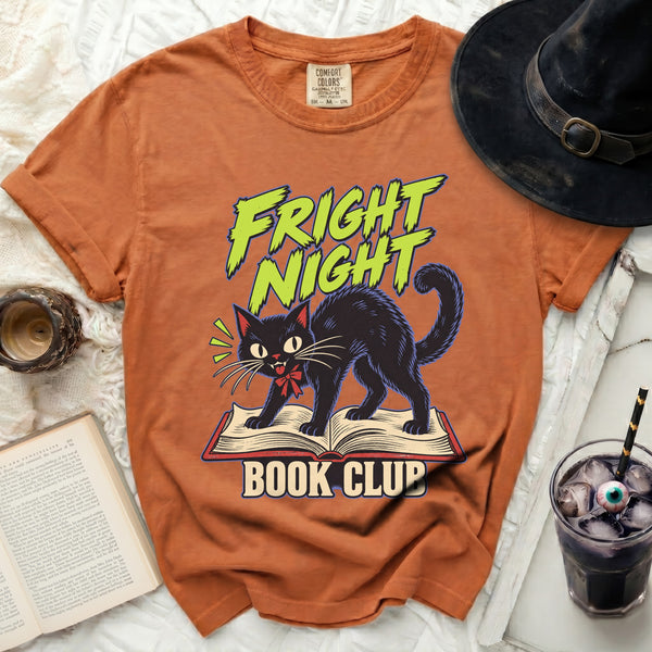 Fright Night Book Tee in Yam